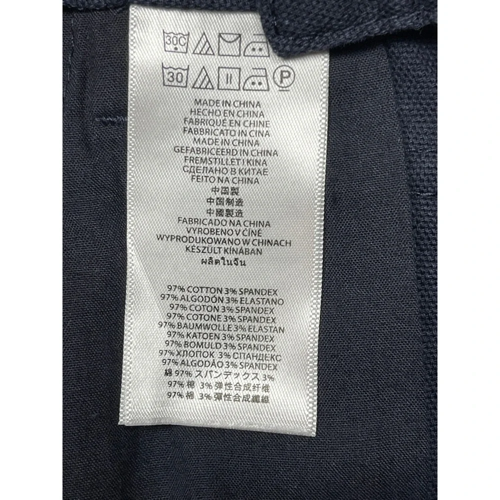 Michael Kors Cargo Pants Cotton Blend Navy Blue 4 Womens
